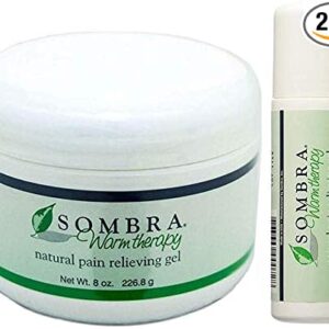 Sombra Warm Pain Relief Gel, 8 Oz & Roll On, 3 Oz