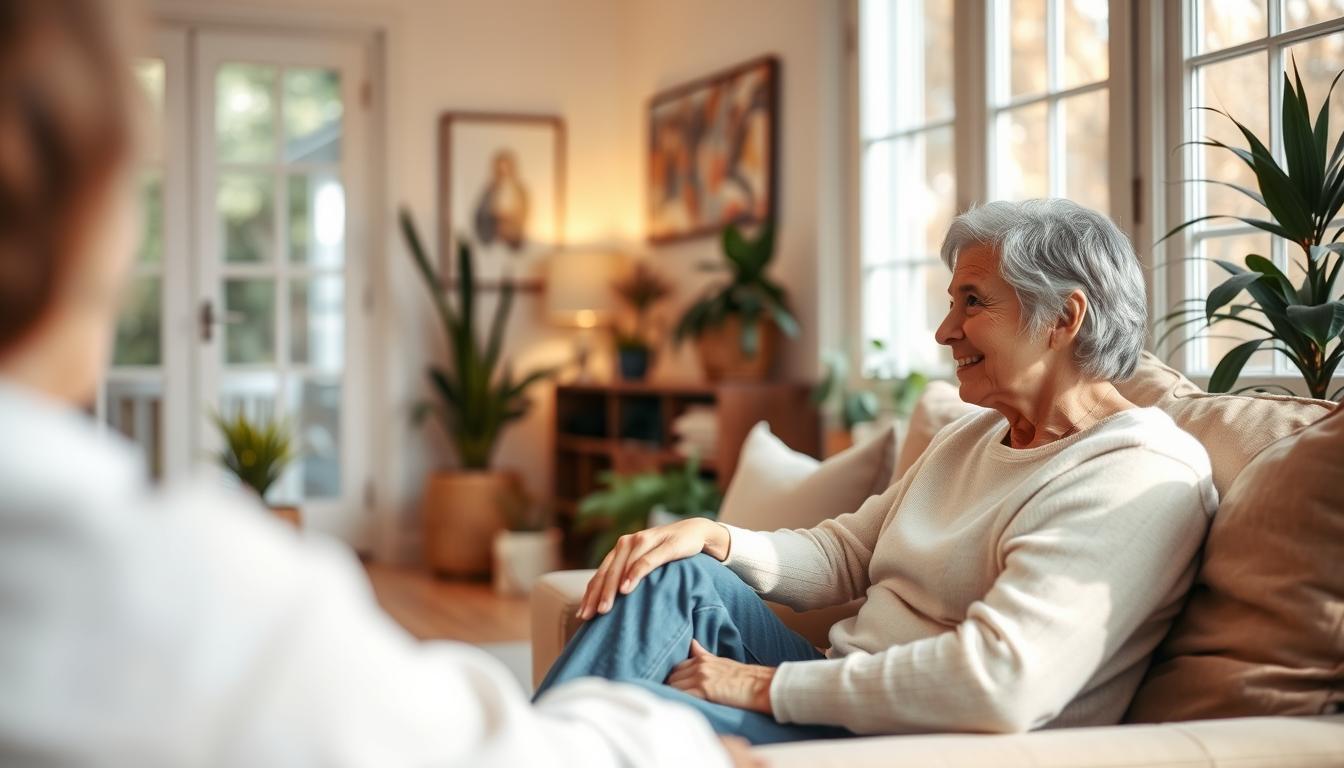 therapist providing home therapy